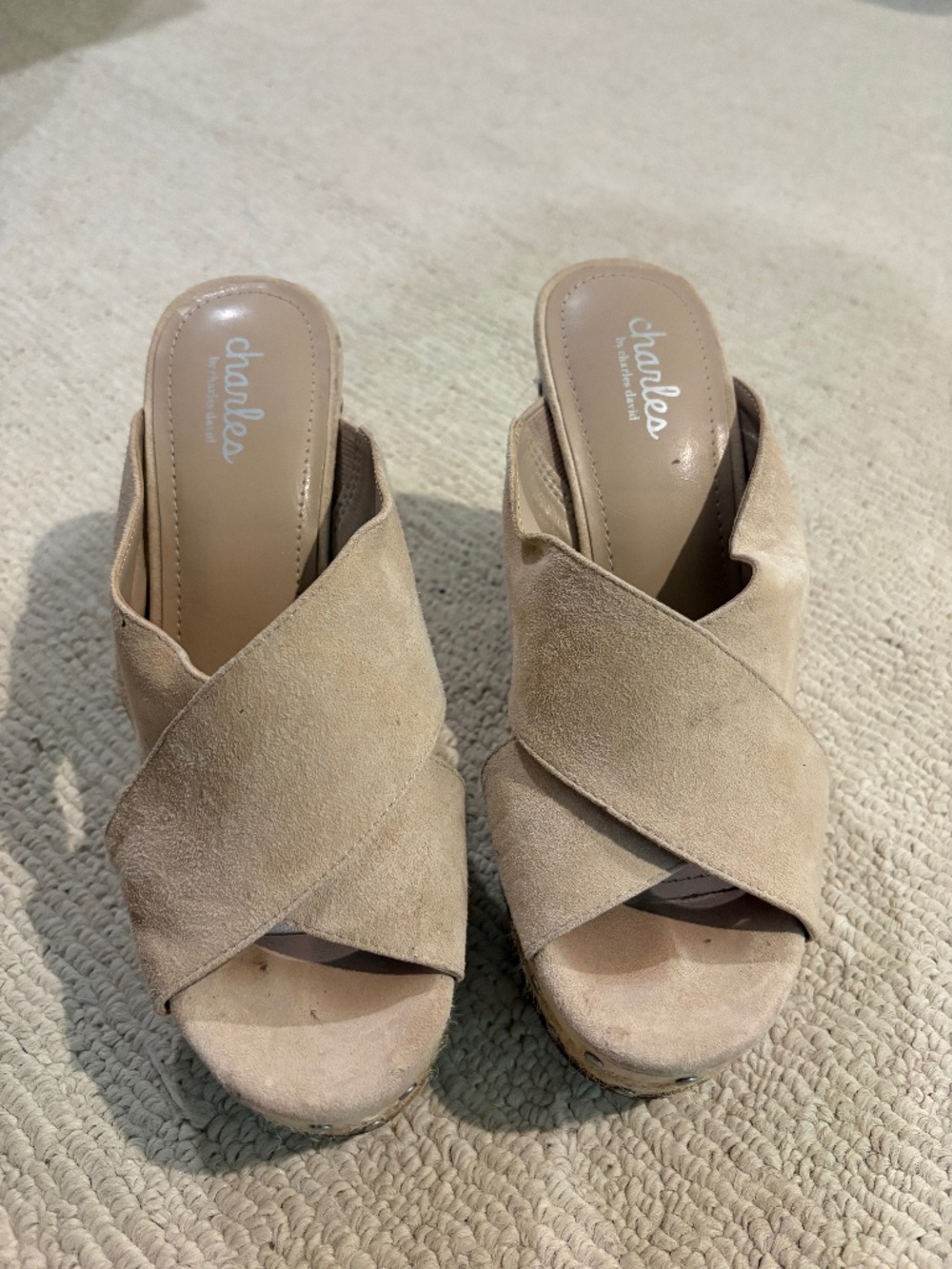 Nude wedge espadrille